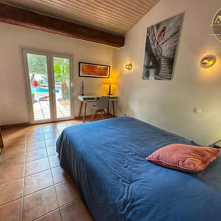 Mas M - D'exception - Piscine - Jeux Enfants - Bbq - Plancha - Cheminee - Calme - 5 - Sudsejourconciergerie *