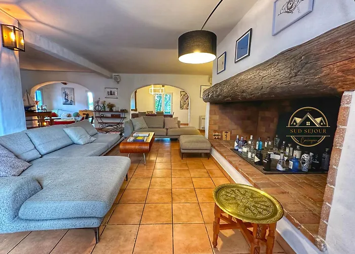 Mas M - D'exception - Piscine - Jeux Enfants - Bbq - Plancha - Cheminee - Calme - 5 - Sudsejourconciergerie Villa