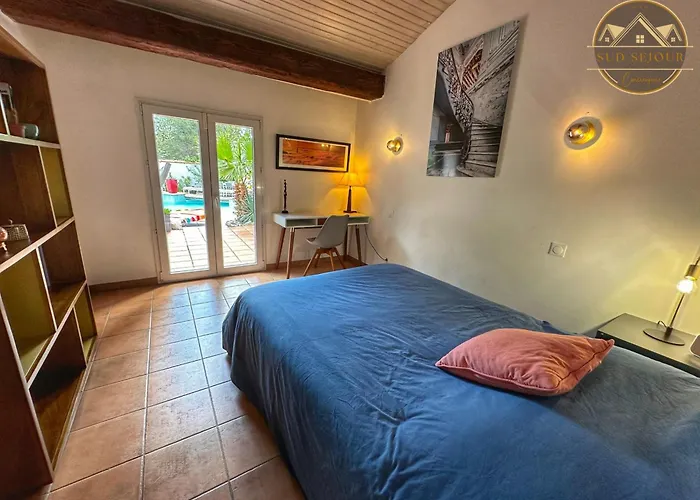 Mas M - D'exception - Piscine - Jeux Enfants - Bbq - Plancha - Cheminee - Calme - 5 - Sudsejourconciergerie *