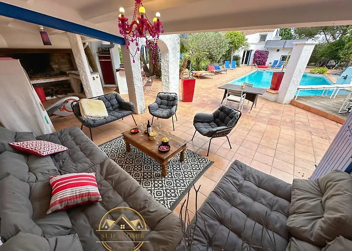 Villa Mas M - D'exception - Piscine - Jeux Enfants - Bbq - Plancha - Cheminee - Calme - 5 - Sudsejourconciergerie *